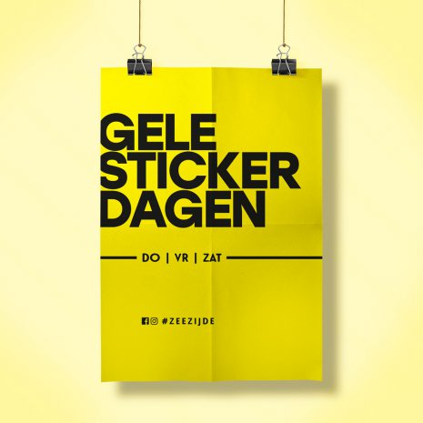 Gele Sticker Dagen Marketingpakket